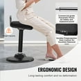 thumbnail image 3 of VEVOR Wobble Chair Height-Adjustable (24.6-34.4") Active Chair with Handle Black, 3 of 9