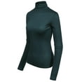 thumbnail image 3 of Made by Olivia Women's Long Sleeve Turtleneck Lightweight Pullover Slim Fit Top, 3 of 3