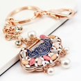 thumbnail image 6 of Key Chains for Car Keys, Cute keychain, Chinese Style Creative Alloy Longevity Lock Keychain for Bless Peace, Sturdy Rhinestone Keychain is A Perfect Gift for Your Friends, Families, or Children, Red, 6 of 7