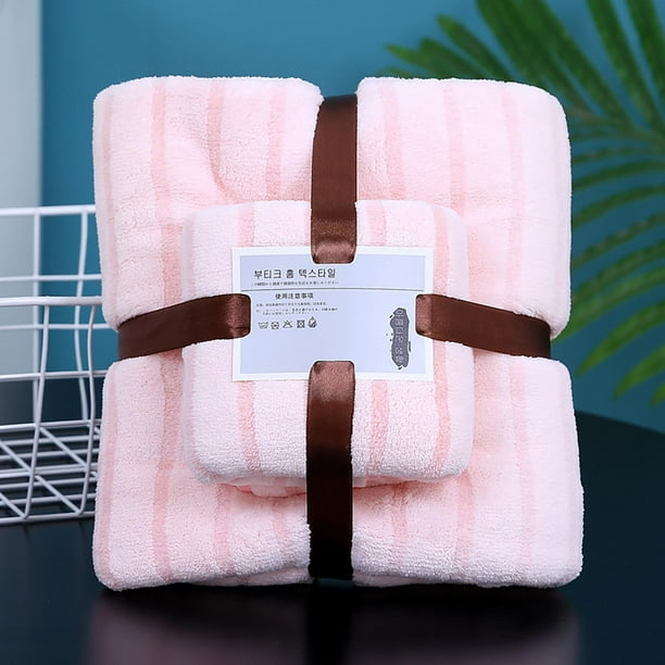 Juego de Toallas de Baño de Lujo, de Algodón Suave, Muy Absorbentes. Incluye 1 Toalla de Baño de 27,5 X 55 Pulgadas y 1 Toalla de 13,5 X 29,5 Pulgadas.