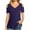 Purple, variant on Raeneomay Off Shoulder Tops for Women Fashion Women Short Sleeve Garment Comfortable Breathable V-Neck Blouses Tops