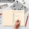 thumbnail image 4 of FORMRS 1-Subject Spiral Notebook 8" x 5" College Ruled 60 Refillable Sheet A5 Hard Cover, Gray Cartoon Panda Pattern, 4 of 7