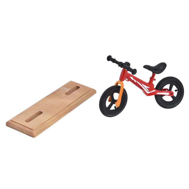 Mini Bicicleta De Montaña, Figura En Miniatura De Bicicleta De Casa De Juegos, Modelo De Ciclo De Compuesta De Metal Con Tablero Base Para Decoración De Casa De Muñecas,