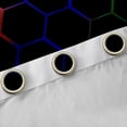 thumbnail image 4 of Feelyou Abstract Black Out Curtains, Red Blue Honeycomb Curtains Pack of 2 (42x63 Each), 4 of 6