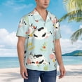 thumbnail image 5 of Goofa Cute Cows Hawaiian Shirt for Men, Unisex Summer Beach Casual Short Sleeve Button Down Shirts,Aloha Tropical Floral print shirt-X-Large, 5 of 9