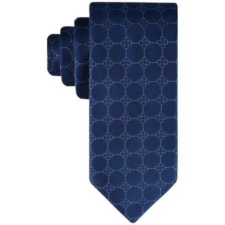 Tommy Hilfiger Men Regular fit Tie Necktie One Size Blue Derby Grid