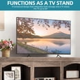 thumbnail image 4 of ModFusion 59 Inch Modern Entertainment Center with Adjustable Shelves, Media Console Fits 65 Inch TVs for Living Room, Washed Grey, 4 of 10