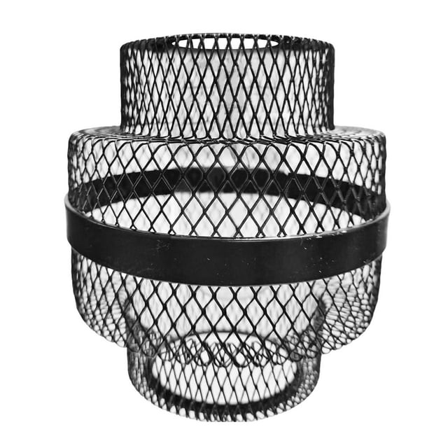 Accesorios de Iluminación de Techo Pantalla de Lámpara Montaje de Jaula de Luz de Alambre de Metal, Cubiertas de Luz Huecas Cubierta de Lámpara de Ala Negro