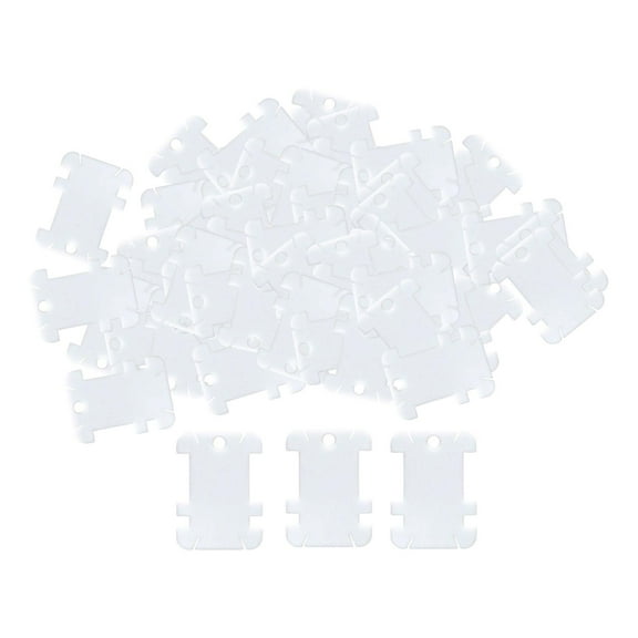 S SERENABLE 100 Pieces Thread Bobbins Cross Stitch Threads Holder Storage Tool Thread Containers Board Winder Embroidery Thread Organizer