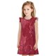 thumbnail image 1 of Balery Abstract Red Marble Camisón de princesa para niñas, pijama de algodón con mangas abullonadas, suave y bonito.-Small, 1 of 6