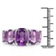 thumbnail image 3 of 11.10 Carat Genuine Amethyst .925 Sterling Silver Ring QJ Model, 3 of 3
