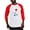 Red/White, variant on CafePress - Minimal Mountains Baseball Jersey - Cotton Baseball Jersey, 3/4 Raglan Sleeve Shirt