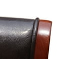 thumbnail image 5 of Abble 25" Upholstered Wooden Faux Leather Indoor Full Back Kitchen Bar Stool(Set of 2), 5 of 6