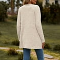 thumbnail image 6 of Women's Cozy Textured Solid Color Long Sleeve Cardigan Sweater" Cardigan Pocket Front Open Cardigan Women Womens V Neck Sweater Summer Light Weight Cardigan Womens Light Sweaters Maternity Cardigans, 6 of 6