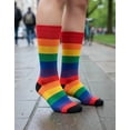 thumbnail image 4 of Calcetines Orgullo LGBT Rayas Pride Colores Moda, 4 of 9