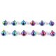 thumbnail image 2 of 12 tornillos de titanio T25 para freno de disco de bicicleta (coloridos), 2 of 8