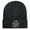 Black, variant on "The Good Vibes Only" Letter Embroidered Heavyweight Acrylic Knit Beanie, Unisex High Stretch Warm Hat, Must-Have for Outdoor Trips