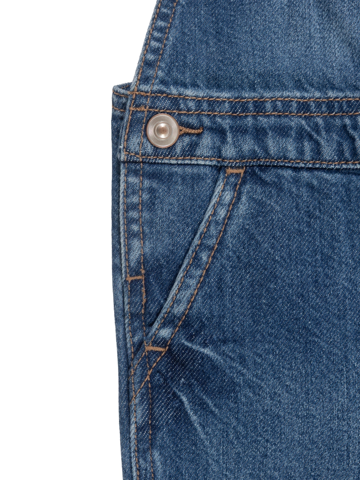 Wonder Nation Toddler Girl Denim Overall, Sizes 12M-5T