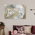 thumbnail image 3 of Wynwood Studio Abstract Wall Art Canvas Prints 'Agate Geode Crystal' Crystals - Gold, White, 3 of 4