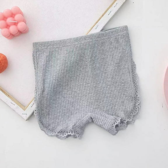 Favoffer Kids Pants Girls' Summer Elastic Safety Pants Anti-glare Underpants Bottoming Pants Three-quarter Pants Shorts Children Outside Pants
