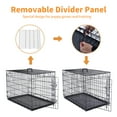 thumbnail image 6 of Max & Marlow Single-Door Dog Crate, Foldable Metal Wire Kennel, Portable, Tray and Divider Included, 36" x 22" x 24.5", 6 of 7