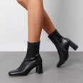 thumbnail image 6 of BURUDANI Women's Knee-High Chunky Heel Boots, 6 of 6