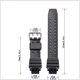 thumbnail image 4 of Correa de caucho de resina adecuada para Casio GA-1000 GW-A1100 G-1400 GW-4000 GW-A1000 Accesorios para relojes deportivos impermeables para hombres, 4 of 5