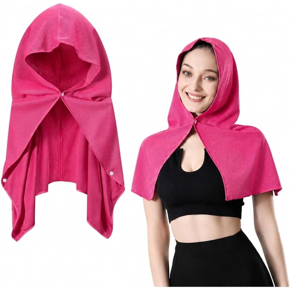 Cooling Hoodie Towel, Cooling Towels for Hot Weather, 30X60CM | UV Protection, Quick Drying Cooling Towels for Neck and Face, Breathable Cooling Hooded Towel, for Men Women