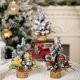 thumbnail image 2 of Paquete de 3 Miniárboles de Navidad Artificiales para Mesa, Pequeños Árboles de Navidad de Pino, Decoración para Interiores y Fiestas., 2 of 10