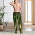 thumbnail image 2 of Xecao Green Bamboo Fence1 Print Men's Straight Lounge Pajama Pants - The Ultimate in Comfortable Sleepwear-Large, 2 of 6