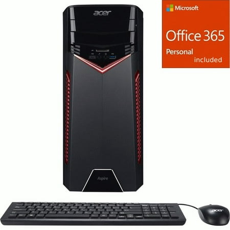 Acer Aspire GX-281 Desktop Computer - Ryzen 7 1700X - 16 GB  + Office 365 (Best Ram For Ryzen 7 1700x)