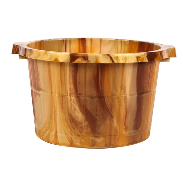 Lavabo de pies en barril, resistente, para adultos, práctico y práctico lavabo para pedicura, ideal para hoteles, spas y baños de pies.