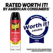 Raid Ant & Roach Insect Killer, Lemon Scent Bug Spray, Insect Spray, 17.5 oz