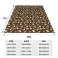 Bingfone Fast Food Print Flannel Fleece Blanket Throw Blanket for Bed
