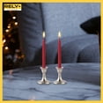 thumbnail image 2 of RELY+ 3" Candlestick Holders Set of 2 Taper Decorative Candle Holders for home decor Silver, 2 of 9