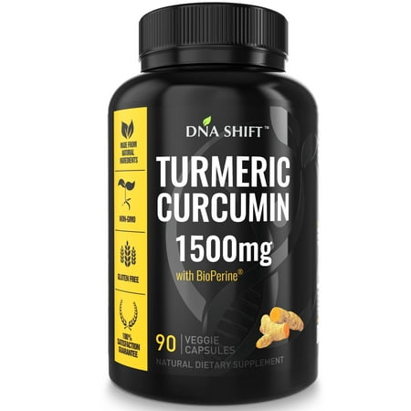 Turmeric Curcumin 1500mg with BioPerine â?? 90 Capsules Extra Strength Supplement with curcuminoids 95 and Black Pepper Extract - Anti inflammatory Health Benefits Best for Joint & Knee (Best Anti Inflammatory Fruits)