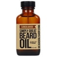 thumbnail image 1 of Aceite para barba Simply Great - Aceite para barba perfumado de SÁNDALO - Acondicionador para barba 3 oz de fácil aplicación - Natural - Cuidado vegano y libre de crueldad para la barba - Regalos para, 1 of 4
