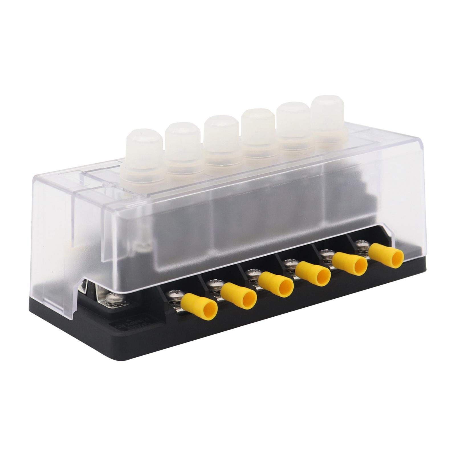 jiaping Circuit Breaker Panel 12V-32V Water Resistant Inline Fuse Block Holder for