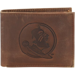 Rico Laser-Engraved Brown Tri-fold Wallet - LA Kings