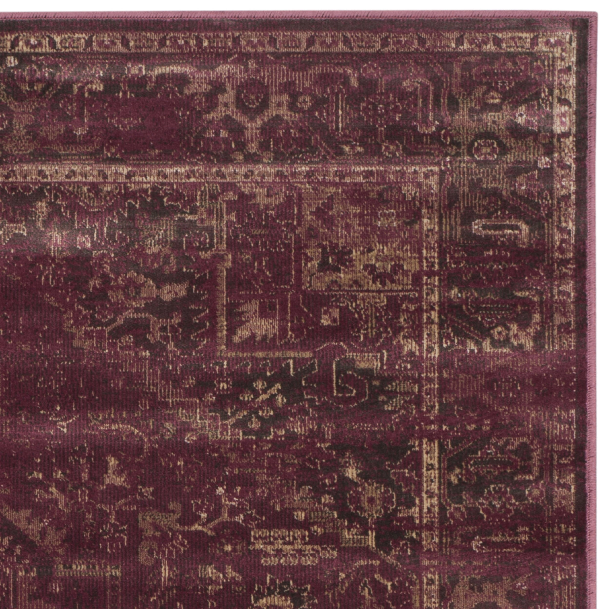 SAFAVIEH Vintage Adrian Traditional Runner Rug, Raspberry, 2'2" x 8'
