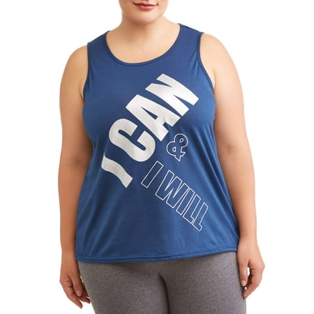Juniors' Plus Banded Bottom Button Tank
