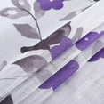 thumbnail image 5 of GlowSol Cafe Curtains 26"W x 36"L Semi-Sheer Small Curtains Farmhouse Light Filtering Short Tier Curtains for Kitchen Bathroom Nursery, 2 Panels, Purple, 5 of 6