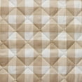 thumbnail image 6 of VCNY Home Taupe Gingham 3-Piece Adult Microfiber Quilt Set, Full/Queen, 6 of 6