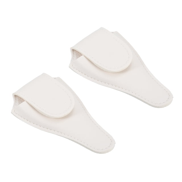 Unique Bargains 4.5'x2.6' PU Leather Embroidery Scissors Sheath Protective Cover, White 2 Pack