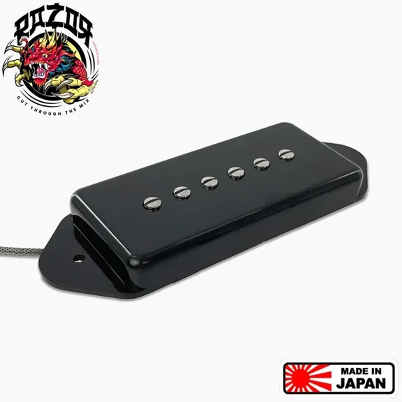 Razor Full Moon Dog Ear P90 Soapbar Pickup - BLACK, #RZR-10079