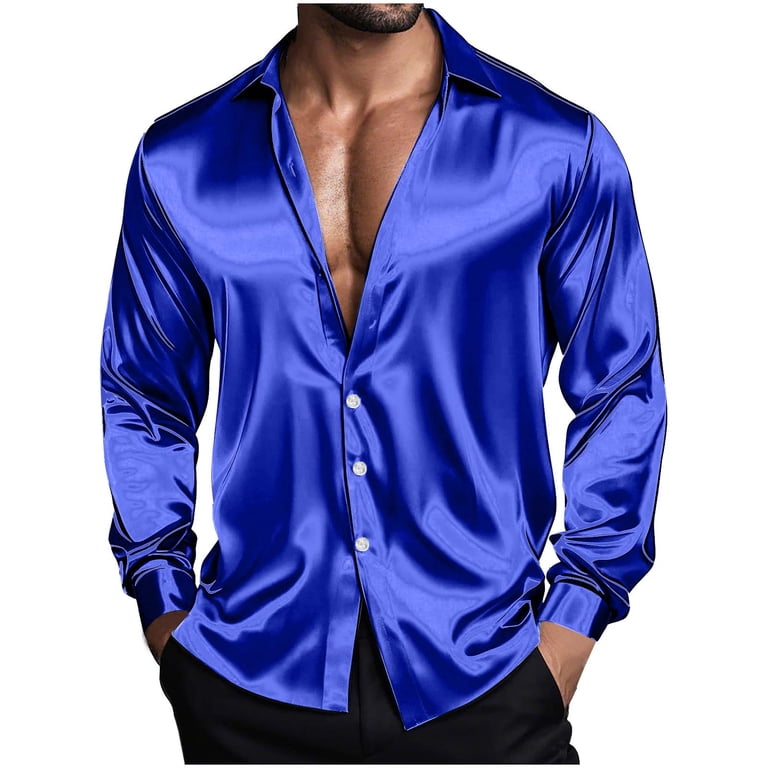 neon blue dress shirt Men's Floral Print Neon Glow Flowers Shirt Button Up Shirt Casual Dress Shirt Long Sleeve Hawaiian Vacation Daily Streetwear Summer Spring Turndown 3D Print Collared Shirts Blue Black Orange Green 2026