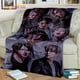 thumbnail image 1 of Manta suave de Kpop Bangtan b-bts Kim JIN SUGA V, manta de tiro para el hogar, dormitorio, cama, sofá, Picnic, viaje, oficina, funda de descanso, 1 of 3