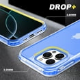 thumbnail image 4 of Decase Shockproof Case Compatible with iPhone 14 Plus with 3-Layer Drop Protection,Rugged Translucent PC+TPU Hybrid Back Cover, Anti-Scratch Heavy Duty Case Fits for iPhone 14 Plus,Blue, 4 of 4