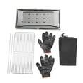 thumbnail image 2 of Folding Charcoal Grill, Stainless Steel Multi Function Barbecue Grill  for Travel, 2 of 8