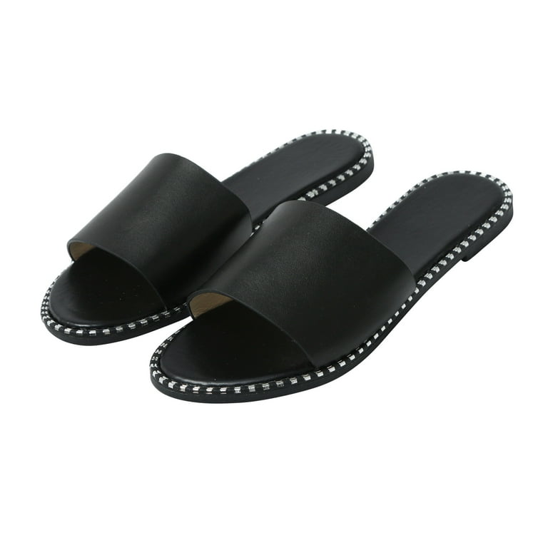 KI-8jcuD Waterproof Platform Thick-Heel Slippers For Women Fashion Slippers  Sandals Flat Sandals Summer Retro Women'S Sandals Nurture Sandals For Women  Womens Size 12 Sandals Women'S Sandals Under